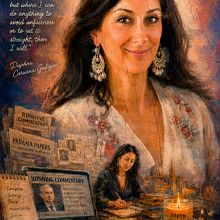 Daphne Caruana Galizia Ein Projekt aus dem Bereich Traditionelle Illustration und Digitale Illustration von Mentiradeloro Esther Cuesta - 03.09.2026