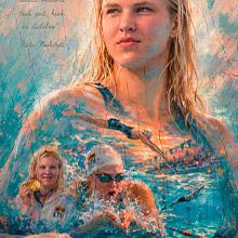 Rūta Meilutytė. Projekt z dziedziny Tradycyjna ilustracja, Rysunek i Ilustracja cyfrowa użytkownika Mentiradeloro Esther Cuesta - 10.09.2026