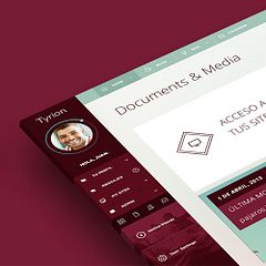 Tyrion. Modelo PSD de interface do usuário e layout.