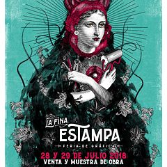 Diseño e ilustración de afiche para Feria Gráfica 