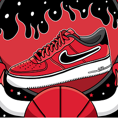 Illustrations for Nike #AFI NBA