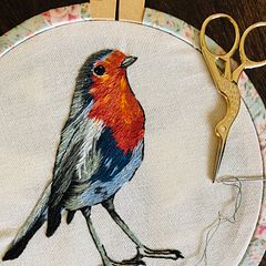 Mi Proyecto del curso: Pintar con hilo: técnicas de ilustración textil