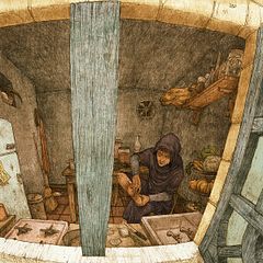 Ilustraciones para el libro "La mirada del pájaro transparente"