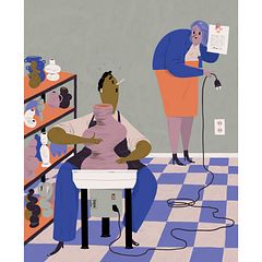 Editorial illustrations: Dagens Nyheter