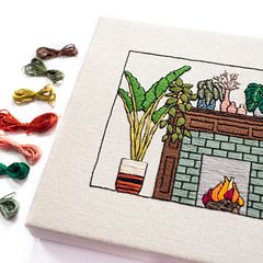 Botanical Home Series - Sage Fireplace
