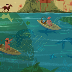 My project in Magical Realism for Children’s Illustration course