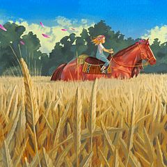 Riding through the wheat 