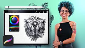 Digital Design and Illustration of Tattoos with Procreate. Illustration course by Tania Maia