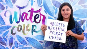 Caligrafía con pinceles de agua para principiantes. Un curso de Caligrafía y Tipografía de Lucía Nolasco