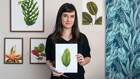 Botanical Watercolor for Patterns. Illustration course by Isabela Quintes