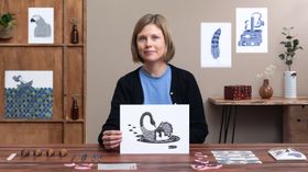 Carved Stamps for Illustrated Compositions. Craft & Illustration course by Viktoria Åström