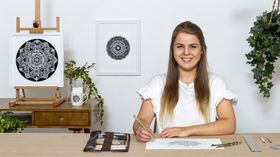 The Art of Mandala Drawing: Create Geometric Patterns. Illustration, and Wellness course by Lizzie Snow