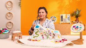 Contemporary Embroidery With Traditional Mexican Needlework. Craft course by Gimena Romero