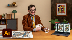 Illustratie en ontwerpen van een aangepast dek van speelkaarten met Adobe Illustrator. Een cursus van Ontwerp van Billy Baumann