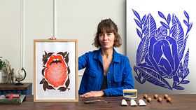 Introduction to Linocut Printing: Create Poetic Prints . Illustration, and Craft course by Marion Livran