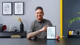 Fine Line Tattoo Design with Procreate. Illustration course by Sen