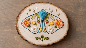 Specialisatie in borduren op natuurlijke materialen. Een cursus van Craft van Domestika