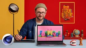 3D Typography: Playing with Color and Volume. 3D, Animation, Calligraphy, and Typography course by Thomas Burden