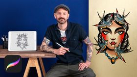 Design Old-School Tattoos in Procreate. Illustration course by Fernando Aponte