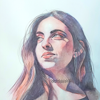 Mi proyecto del curso: Retrato artístico en acuarela