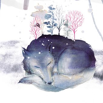 Premières neiges. Projekt z dziedziny  R, sunek,  R, sunek art, st, czn, R, sunek c, frow, Grafika ed, torska, Ilustracja w, dawnicza, Trad, c, jna ilustracja,  R, sunek atramentem, Ilustracja c, frowa, Ilustracje dla dzieci,  Malarstwo, Malowanie akwarelą, Malarstwo akr, lowe, Malowanie gwaszami, Produkcja muz i czna użytkownika Adolfo Serra - 02.02.2021