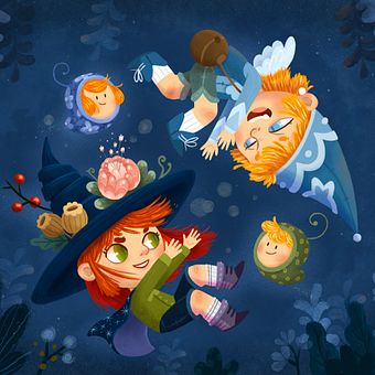 Magic love. Een project van Kinderillustratie, Digitale illustratie,  Digitaal schilderij y Prentenboeken van Anthony Moulins - 17.03.2025