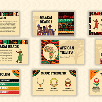 Presentation Title: AFRICAN TIDBITS. Projekt z dziedziny Trad, c, jna ilustracja, Craft, Projektowanie graficzne, Kreat, wność, Grafika wektorowa,  R, sunek art, st, czn i Zarządzanie portfolio użytkownika Lulu Mkwacha - 18.04.2025