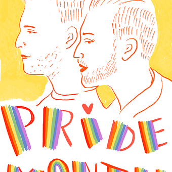 Pride month. Drawing, Character Design, Creativit, Pencil Drawing, and Sketching project by Monika Evstatieva - 06.03.2025