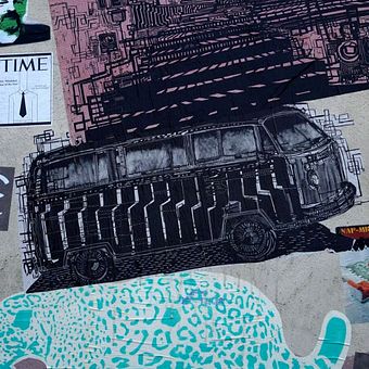 Grafica Pública- Combi. Un progetto di Incisione, Disegno e Belle arti di Luisa Estrada - 18.06.2025