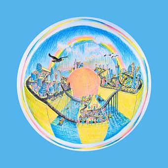 Draw Urban Landscape and Color Your World. Un proyecto de Ilustración tradicional, Dibujo, Bocetado, Arquitectura, Diseño de espacios, Ilustración arquitectónica y Paisajismo de Oksana Vusyk - 22.06.2025
