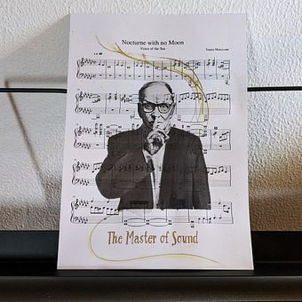 Ennio Morricone: The Master of Sound. Een project van Traditionele illustratie,  Tekening, Schilderij, Aquarelschilderen y Printen van silviapianoforte - 14.08.2025