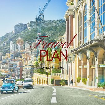 Travel plan to Monaco. Design, and Fashion Design project by Joaquina Tur - 09.05.2025