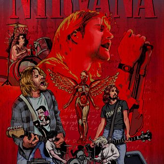 Nirvana in de baarmoeder. Een project van Digitale illustratie,  Illustratie met inkt y Posterontwerp van Kelsey - 30.09.2025