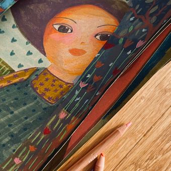 Illustriertes Tagebuch: Tägliche bewusste Übung Ein Projekt aus dem Bereich Bildende Künste, Skizzenentwurf, Kreativität, Zeichnung, Sketchbook und Achtsamkeit von Manuela - 19.10.2025