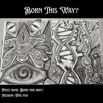 Born this way? A personal Project Nov 2024 Ein Projekt aus dem Bereich Traditionelle Illustration, Design, Kreativität, Skizzenentwurf und Kunsttherapie von Ryker Jaxson Lonehardt - 21.10.2025