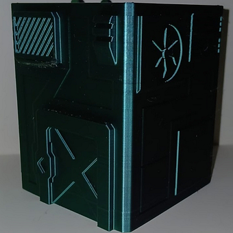 Bunker Portalápices. 3D, 3D Design, Design de produtos, Modelagem 3D, e Design industrial projeto de Erick Villegas - 21.12.2025