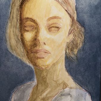 Untitled Portrait. Fine Arts, Traditional illustration, Painting, and Watercolor Painting project by Nick - 01.05.2026