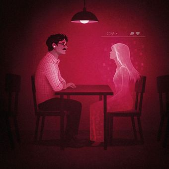 HER: The Presence of Absence. Digital Illustration, Graphic Design, Design, Communication, Creativit, Drawing, Digital Drawing, Digital Design, Sketching, Artificial Intelligence, Video, and Film project by dansdervani_ - 02.01.2026