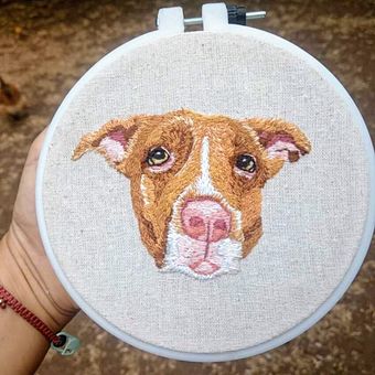 Ella es Kira: técnica de pintura con hilos. Arts, Crafts, Embroider, and Textile Design project by Monserrat Artavia Moya - 04.12.2026