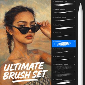 [DomestikaFX #119] Free 500+ Procreate Brushes + Sketch Brushes - Painting Brushes - Character Design Brushes - Watercolor Brushes - Download FREE - #portraits #brushset #domestika #procreatebrushes #freebrushes #COUPON. Un progetto di Illustrazione tradizionale, Illustrazione digitale, Disegno, Artigianato, Graphic design, Disegno digitale, Intelligenza Artificiale, Disegno a matita, Disegno di ritratti, Disegno artistico, Disegno realistico, Disegno anatomico, Pittura, Pittura digitale, Pittura acrilica, Illustrazione di moda, Illustrazione editoriale, Illustrazione vettoriale, Pittura ad olio, ChatGPT, Character design, Manga e Fumetto di Rod Lovell - 19.04.2026