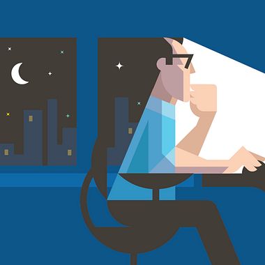 Cómo trabajar después de medianoche 