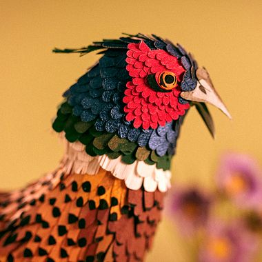 Escultura en papel de Diana Beltrán Herrera