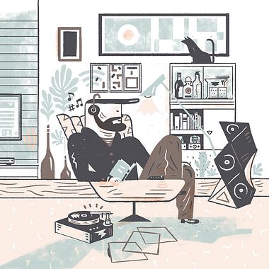Del Hambre, el alucinante ilustrador en cuerpo de hombre