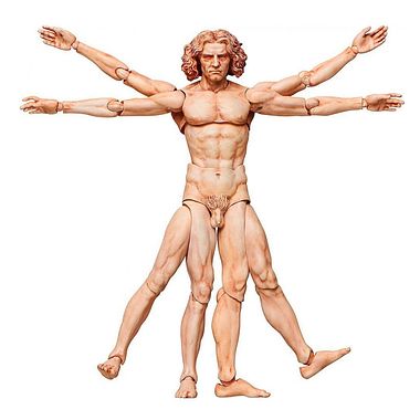 Figura de acción de El Hombre de Vitruvio