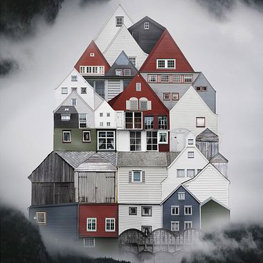El collage urbano de Anastasia Savinova