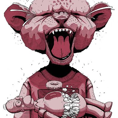 Ilustraciones con reminiscencias urbanas de Dhani Barragan