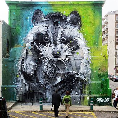 El arte urbano que remueve conciencias de Bordalo II