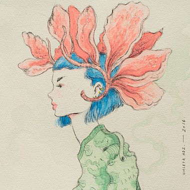 La belleza bajo el lápiz de Violeta Hernández