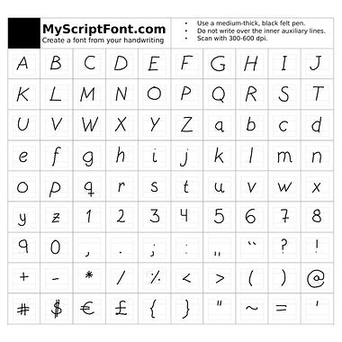 Convierte tu letra manuscrita en tipografía