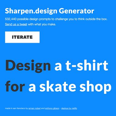 Un generador de ideas para completar tu portfolio de diseño